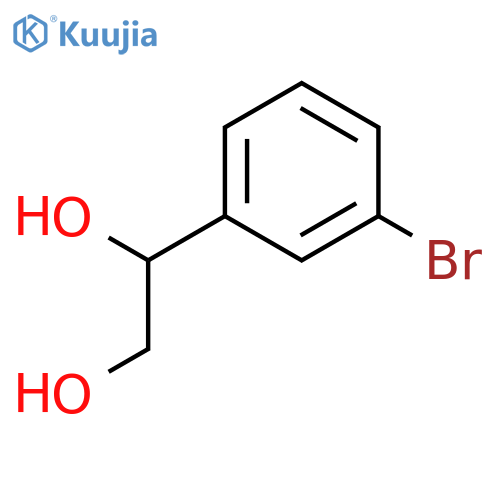 1-(3-bromophenyl)-1,2-Ethanediol structure