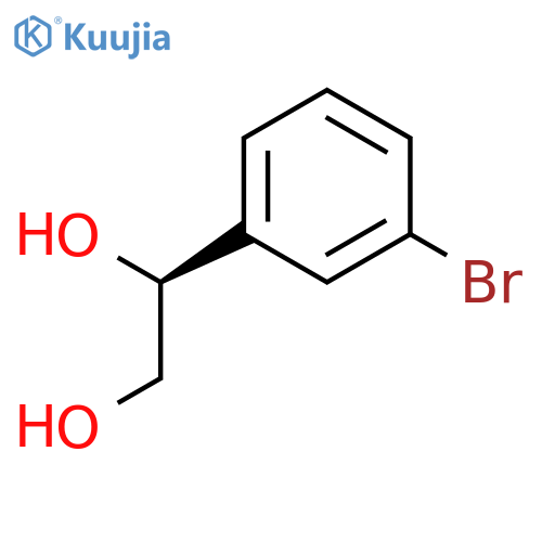 1,2-ETHANEDIOL, 1-(3-BROMOPHENYL)-, (1S)- structure