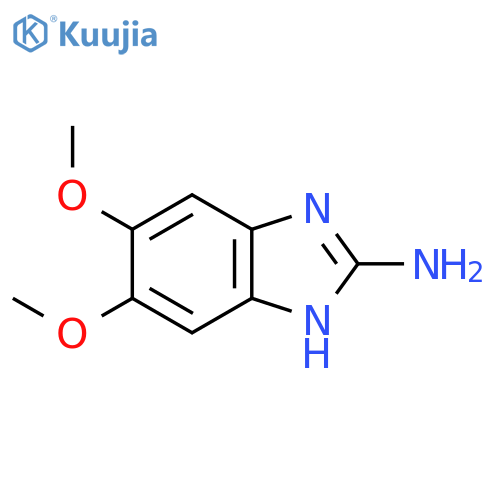 5,6-dimethoxy-1H-1,3-benzodiazol-2-amine structure