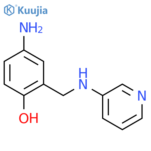 PHENOL, 4-AMINO-2-[(3-PYRIDINYLAMINO)METHYL]- structure