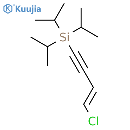 Silane, [(3E)-4-chloro-3-buten-1-ynyl]tris(1-methylethyl)- structure