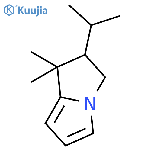 1H-PYRROLIZINE, 2,3-DIHYDRO-1,1-DIMETHYL-2-(1-METHYLETHYL)- structure