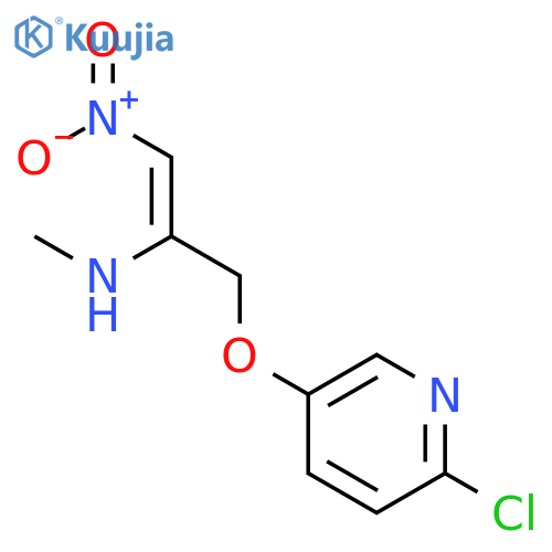 1-PROPEN-2-AMINE, 3-[(6-CHLORO-3-PYRIDINYL)OXY]-N-METHYL-1-NITRO- structure