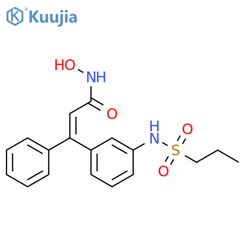 2-Propenamide, N-hydroxy-3-phenyl-3-[3-[(propylsulfonyl)amino]phenyl]-, (2Z)- structure