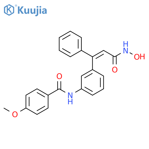 Benzamide, N-[3-[(1Z)-3-(hydroxyamino)-3-oxo-1-phenyl-1-propen-1-yl]phenyl]-4-methoxy- structure