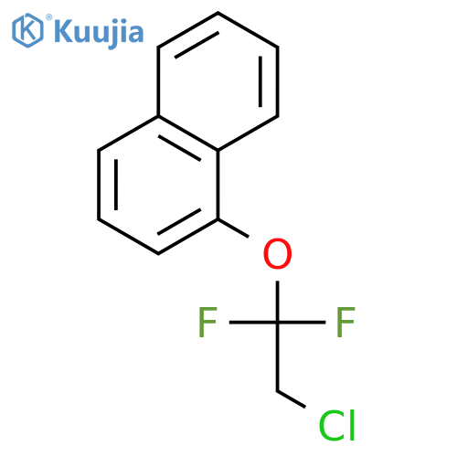 NAPHTHALENE, 1-(2-CHLORO-1,1-DIFLUOROETHOXY)- structure