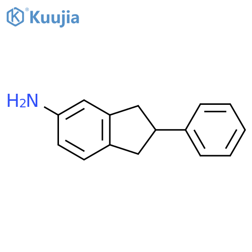 1H-Inden-5-amine, 2,3-dihydro-2-phenyl- structure