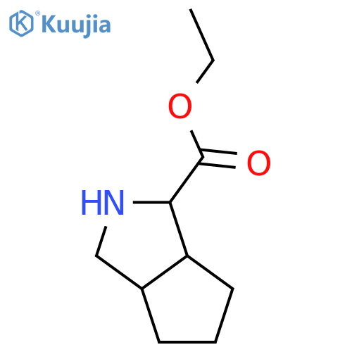 (1S,3aR,6aS)-Octahydrocyclopentacpyrrole-1-carboxylic Acid Ethyl Ester structure