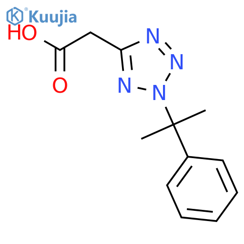 2H-Tetrazole-5-acetic acid, 2-(1-methyl-1-phenylethyl)- structure