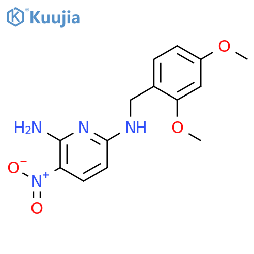 2,6-Pyridinediamine, N6-[(2,4-dimethoxyphenyl)methyl]-3-nitro- structure