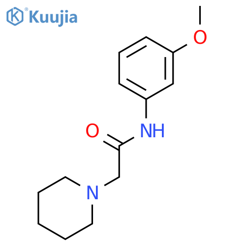 1-Piperidineacetamide, N-(3-methoxyphenyl)- structure