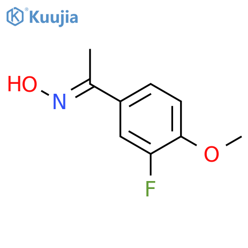 Ethanone, 1-(3-fluoro-4-methoxyphenyl)-, oxime structure