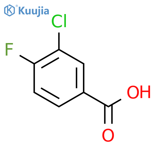 3-Chloro-4-fluorobenzoic acid structure