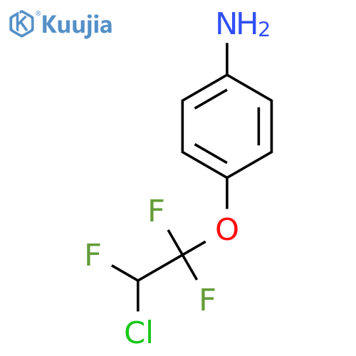 4-(2-chloro-1,1,2-trifluoroethoxy)aniline structure