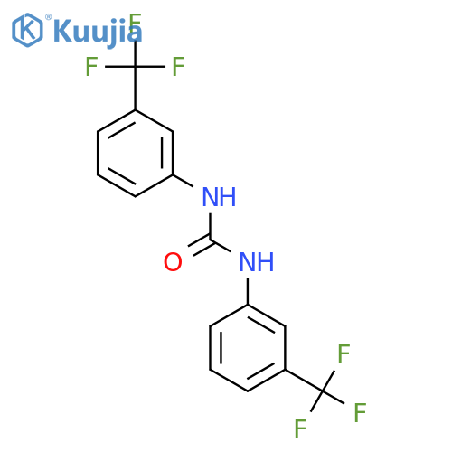 1,3-bis[3-(trifluoromethyl)phenyl]urea structure