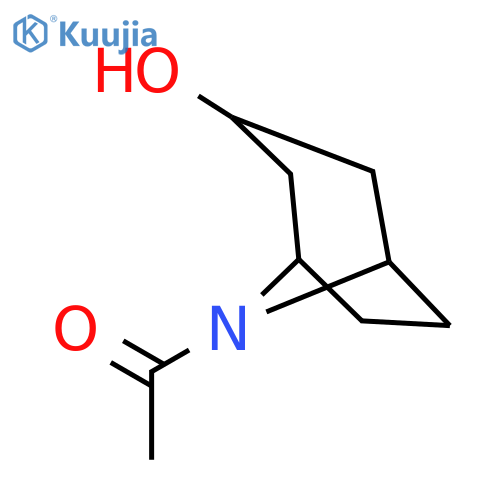 1-(3-hydroxy-8-azabicyclo[3.2.1]octan-8-yl)ethanone structure