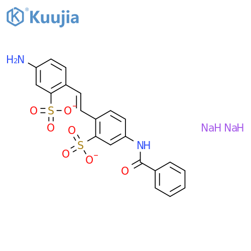 Benzenesulfonic acid,5-amino-2-[2-[4-(benzoylamino)-2-sulfophenyl]ethenyl]-, disodium salt (9CI) structure