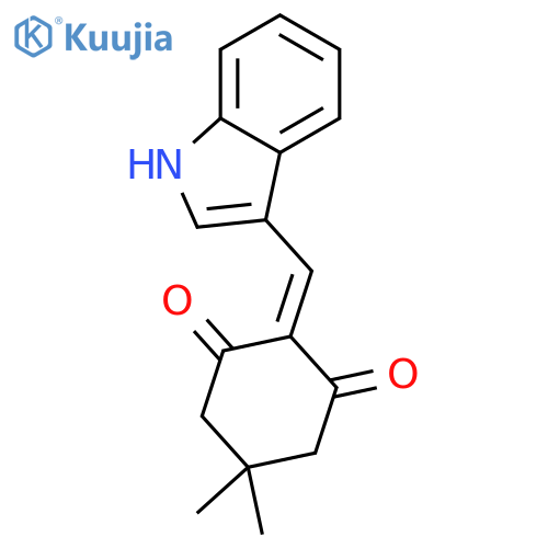 1,3-Cyclohexanedione,2-(1H-indol-3-ylmethylene)-5,5-dimethyl- structure