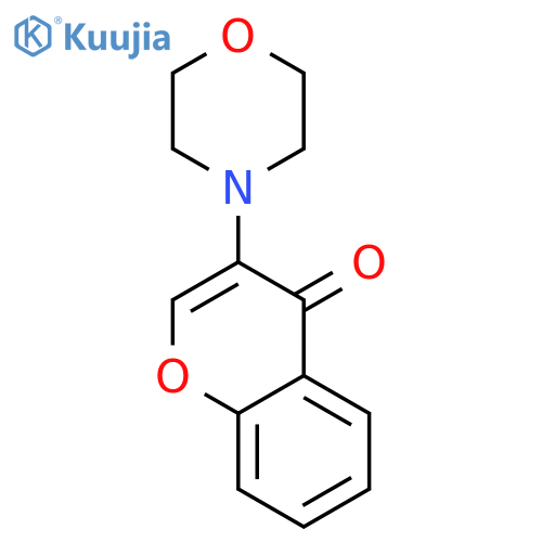 4H-1-BENZOPYRAN-4-ONE, 3-(4-MORPHOLINYL)- structure