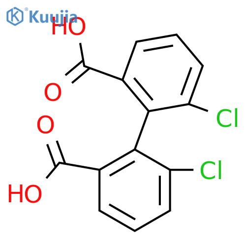6,6'-Dichloro[1,1'-biphenyl]-2,2'-dicarboxylic acid structure