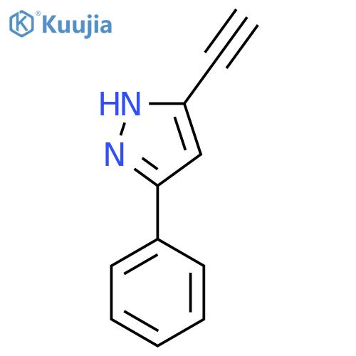 5-ethynyl-3-phenyl-1H-pyrazole structure