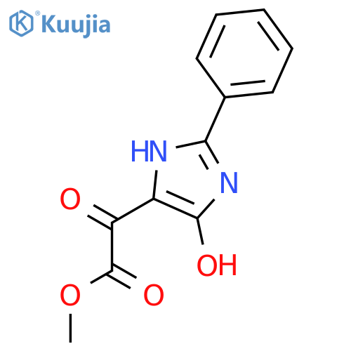 Methyl 5-hydroxy-alpha-oxo-2-phenyl-1H-imidazole-4-acetate structure