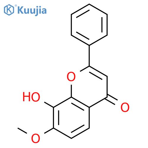 8-Hydroxy-7-methoxyflavone structure