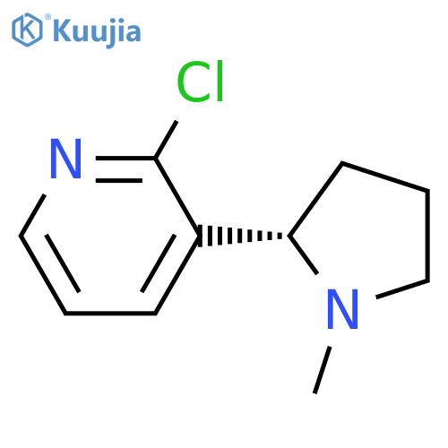 2-chloro-3-[(2S)-1-methylpyrrolidin-2-yl]pyridine structure