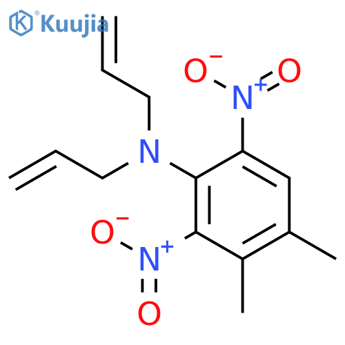 Benzenamine, 3,4-dimethyl-2,6-dinitro-N,N-di-2-propenyl- structure
