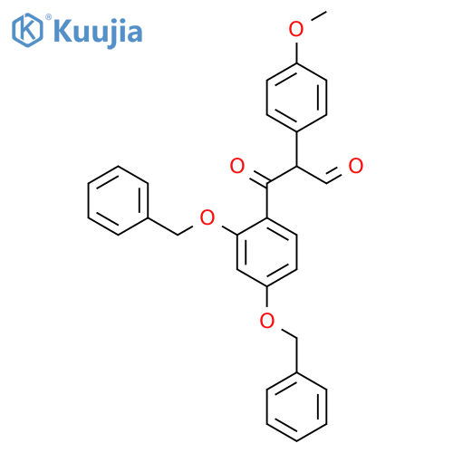 Benzenepropanal, beta-(4-methoxyphenyl)-gamma-oxo-2,4-bis(phenylmethoxy)- structure