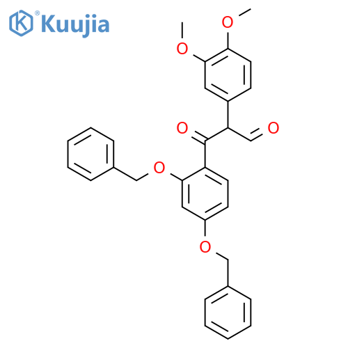 Benzenepropanal, beta-(3,4-dimethoxyphenyl)-gamma-oxo-2,4-bis(phenylmethoxy)- structure
