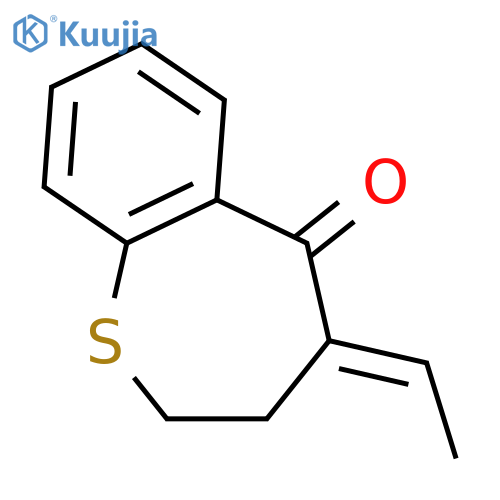 1-Benzothiepin-5(2H)-one,4-ethylidene-3,4-dihydro- structure