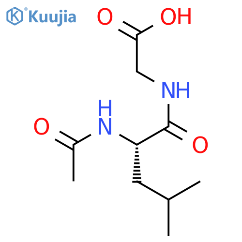 N-Acetyl-L-leucylglycine structure