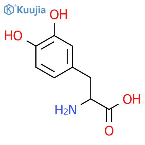 (S)-3,4-dihydroxyphenylalanine structure