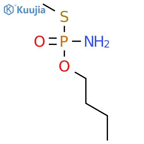 Phosphoramidothioic acid, O-butyl S-methyl ester structure