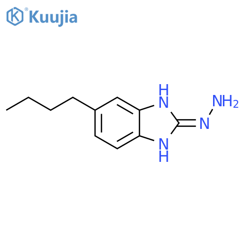 2H-BENZIMIDAZOL-2-ONE, 5-BUTYL-1,3-DIHYDRO-, HYDRAZONE structure