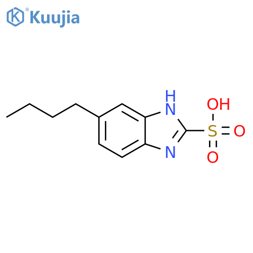 1H-Benzimidazole-2-sulfonic acid, 5-butyl- structure