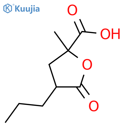2-methyl-5-oxo-4-propyloxolane-2-carboxylic acid structure