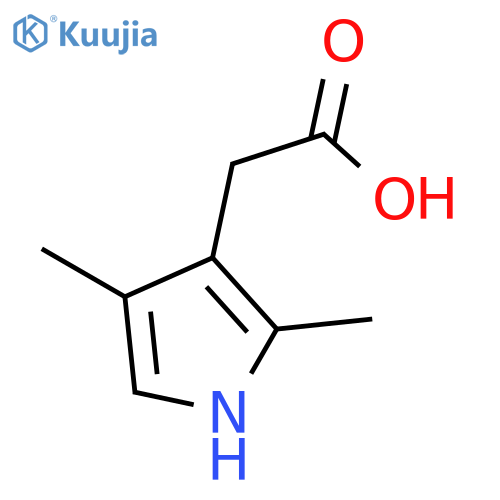 2-(2,4-dimethyl-1H-pyrrol-3-yl)acetic acid structure