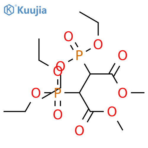 Butanedioic acid, 2,3-bis(diethoxyphosphinyl)-, dimethyl ester structure