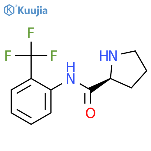 2-PYRROLIDINECARBOXAMIDE, N-[2-(TRIFLUOROMETHYL)PHENYL]-, (2S)- structure
