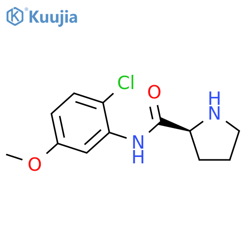 2-PYRROLIDINECARBOXAMIDE, N-(2-CHLORO-5-METHOXYPHENYL)-, (2S)- structure