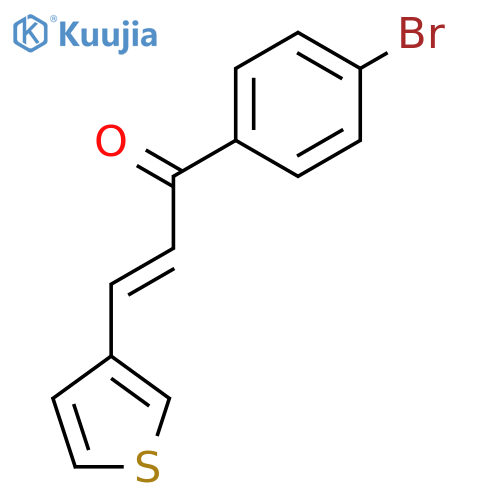 2-PROPEN-1-ONE, 1-(4-BROMOPHENYL)-3-(3-THIENYL)- structure