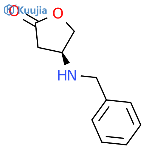 2(3H)-FURANONE, DIHYDRO-4-[(PHENYLMETHYL)AMINO]-, (4S)- structure
