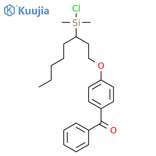 METHANONE, [4-[[3-(CHLORODIMETHYLSILYL)OCTYL]OXY]PHENYL]PHENYL- structure