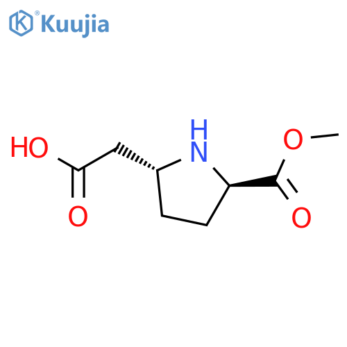 2-PYRROLIDINEACETIC ACID, 5-(METHOXYCARBONYL)-, (2R,5R)- structure