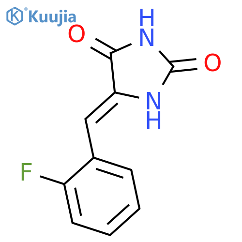 2,4-IMIDAZOLIDINEDIONE, 5-[(2-FLUOROPHENYL)METHYLENE]- structure
