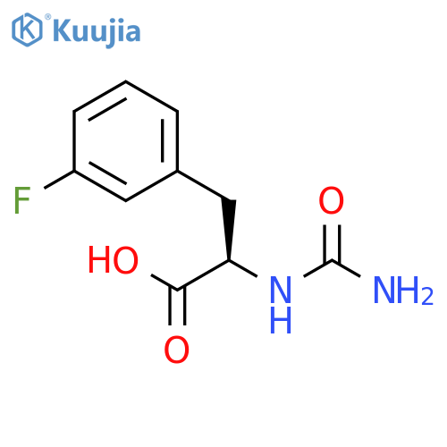 D-PHENYLALANINE, N-(AMINOCARBONYL)-3-FLUORO- structure