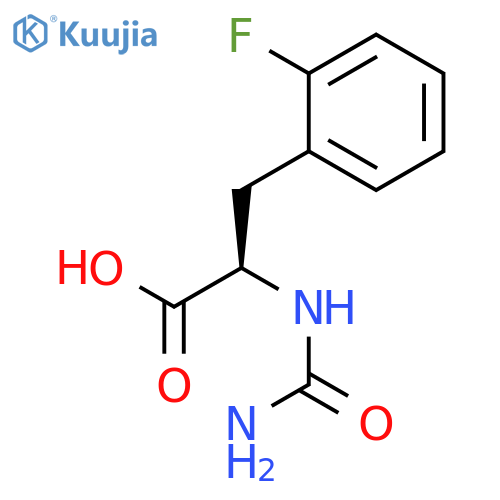 D-Phenylalanine, N-(aminocarbonyl)-2-fluoro- structure