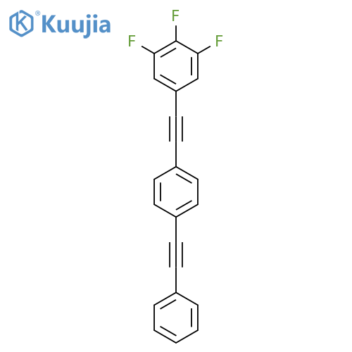 Benzene, 1-(phenylethynyl)-4-[(3,4,5-trifluorophenyl)ethynyl]- structure